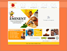 Tablet Screenshot of eminent-foods.com